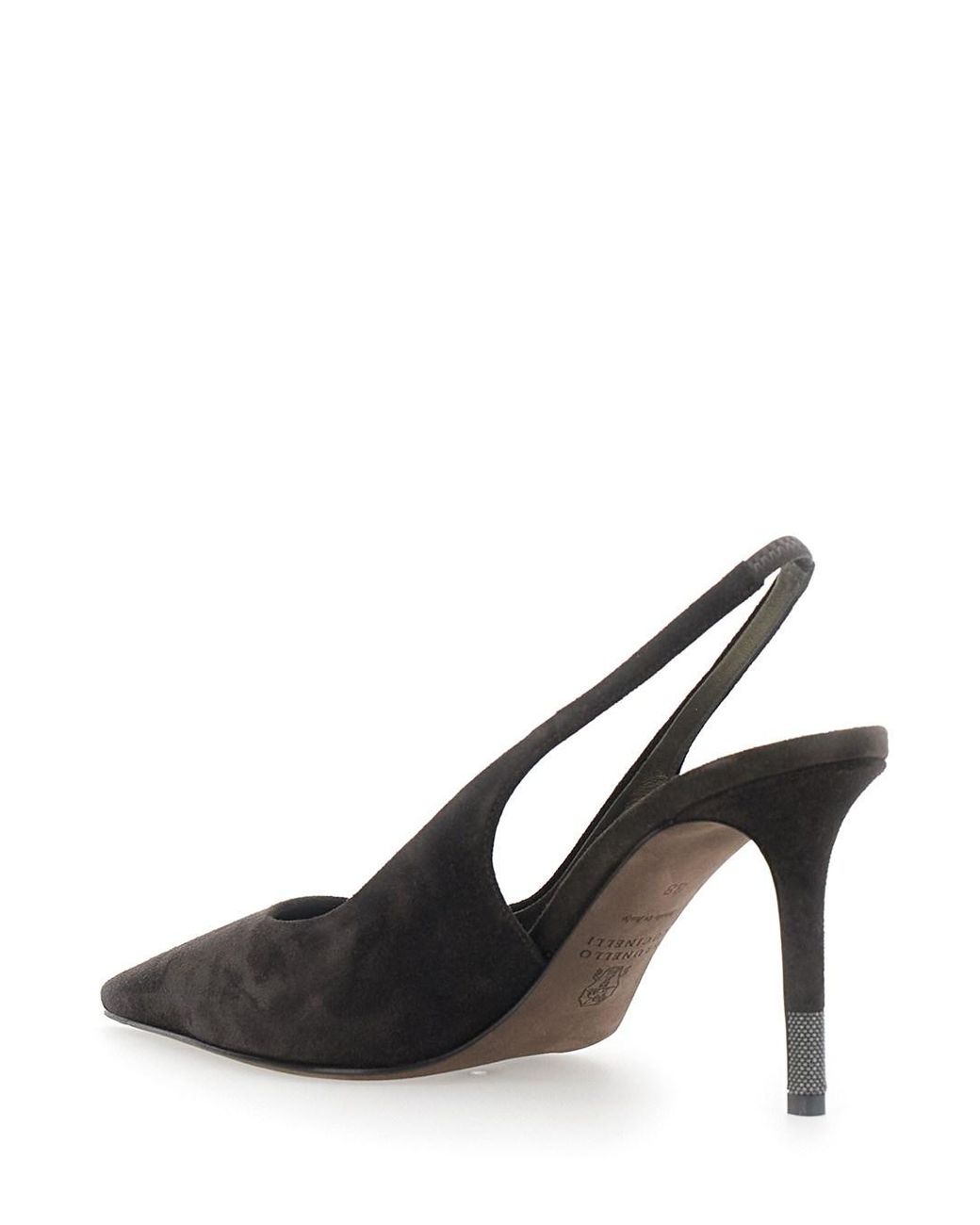 Brunello Cucinelli Black Singback Pumps