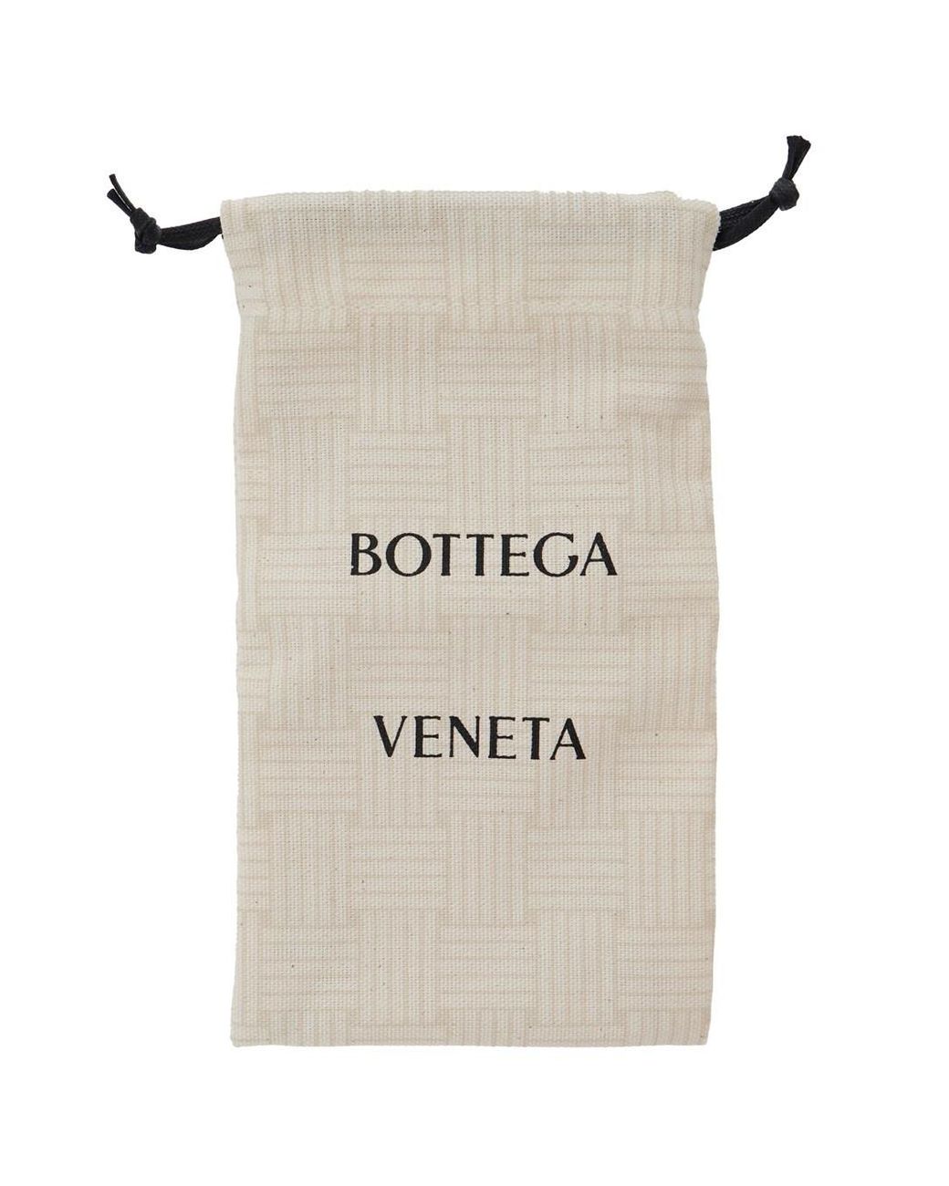 Bottega Veneta Brown 'Shield' Sunglasses With Geometric Frame And Side Logo