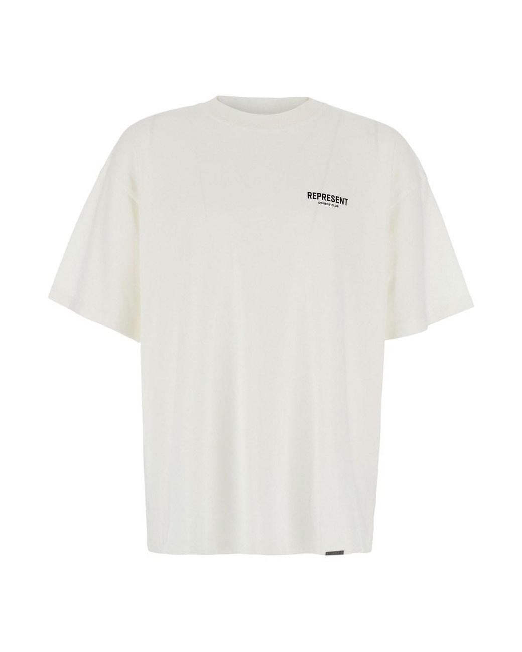 Represent White T-Shirt Crew Neck Cotton T-Shirts for men