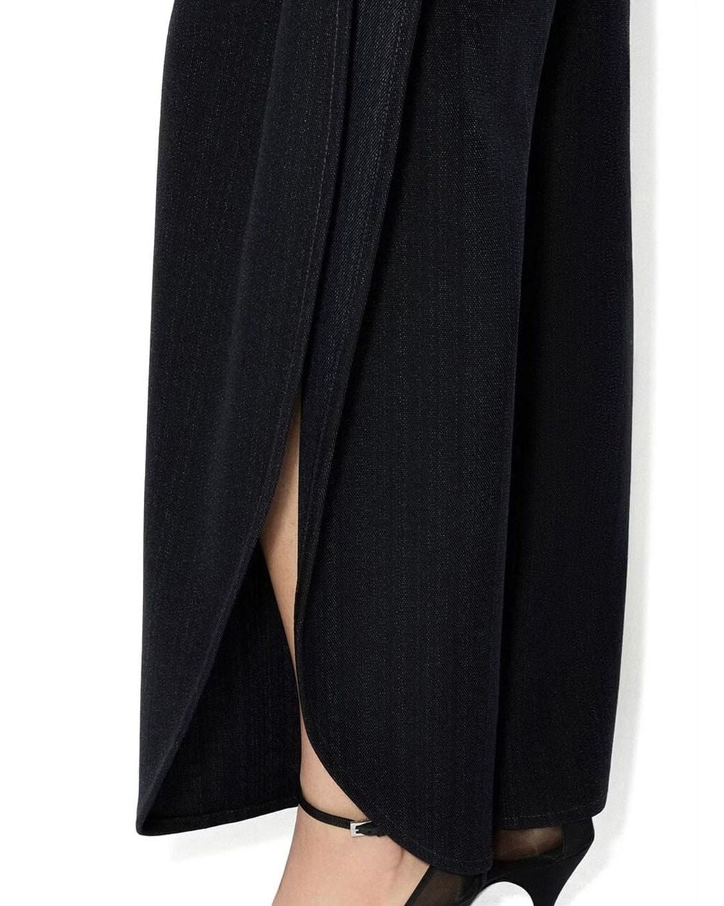Alaïa Blue Denim Pants With Elegant Details And Soft Fabric, Color Bl