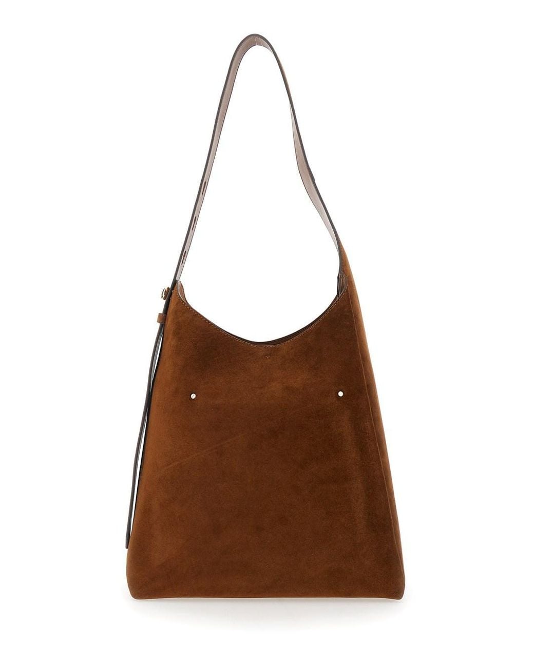 Tory Burch Brown Shoulder Bag 'Romy' With Adjustable Suede Strap