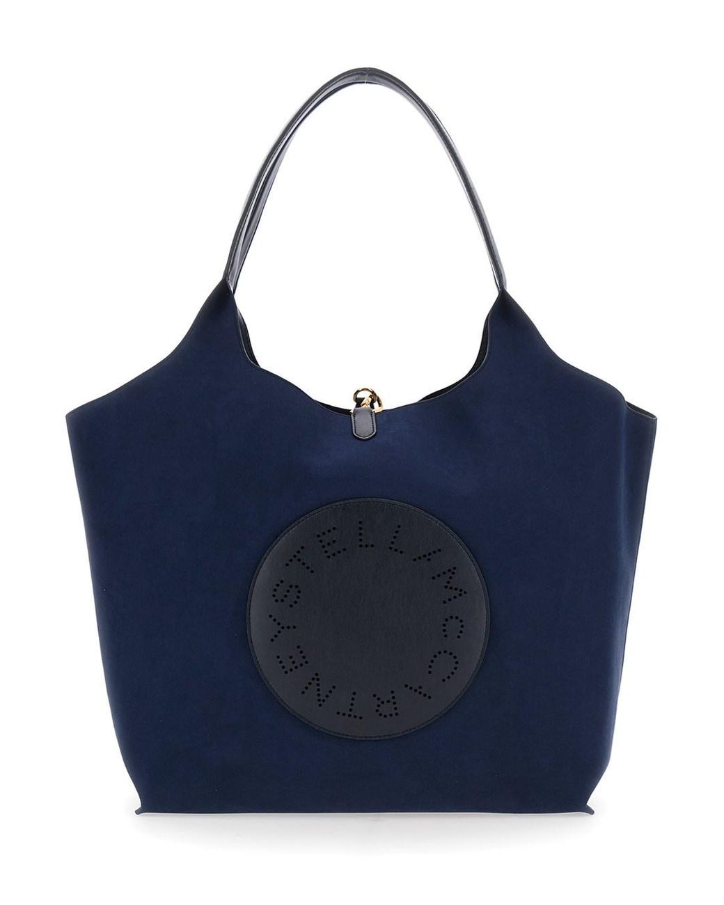 Stella McCartney Blue Stella Mccartney Circular Logo Reversible Tote Bag