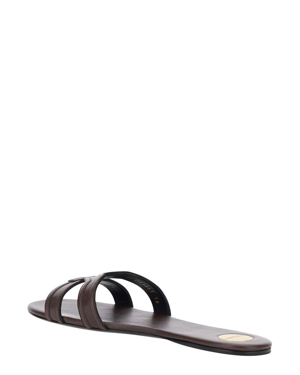 Saint Laurent White Sandals Mabrouka Leather Calf