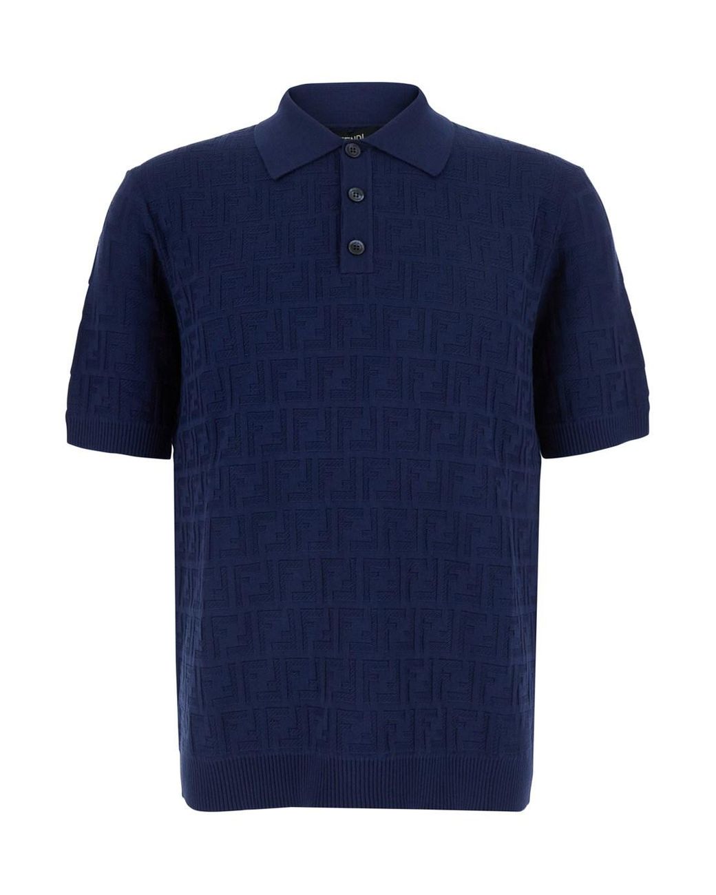 Fendi Blue Ff Jaquard Cotone for men