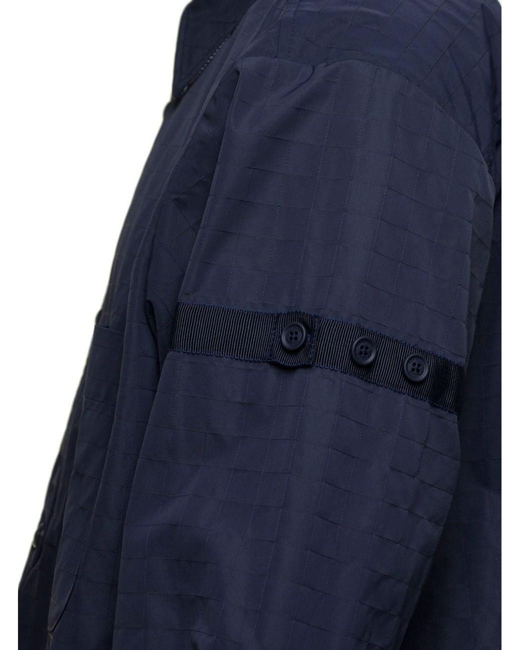 Thom Browne Blue 'Snap Front' Overshirt for men