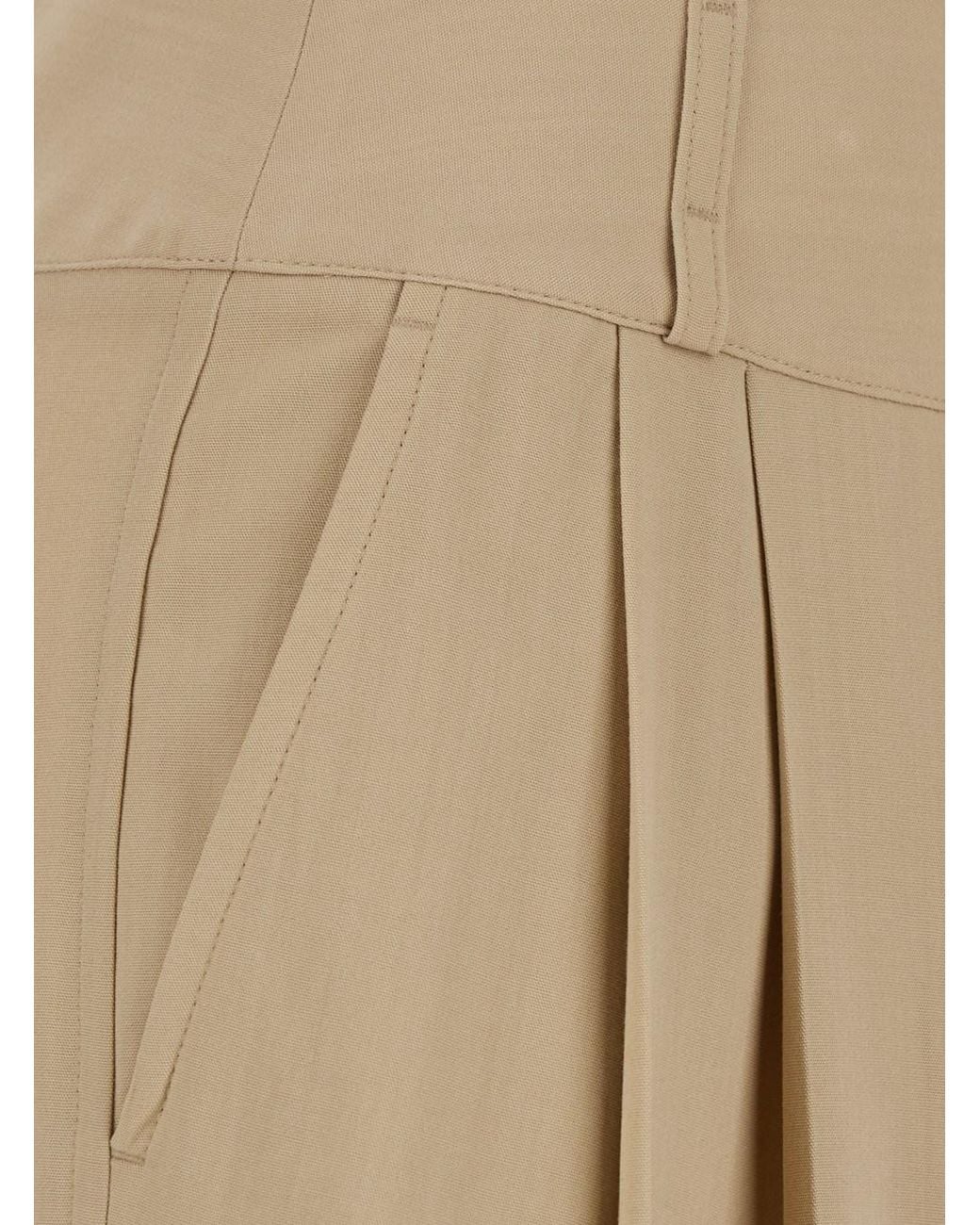 Totême Natural Trousers Draped Balloon