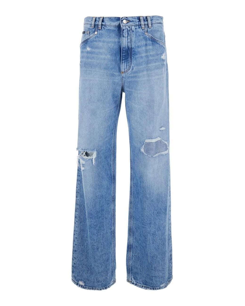 Dolce & Gabbana Blue Marina Dg Cotton Jeans For for men