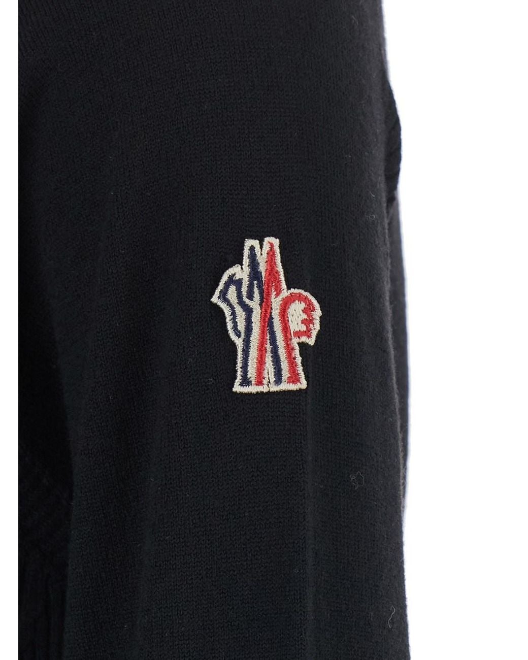 Moncler Black T-Neck Pulll