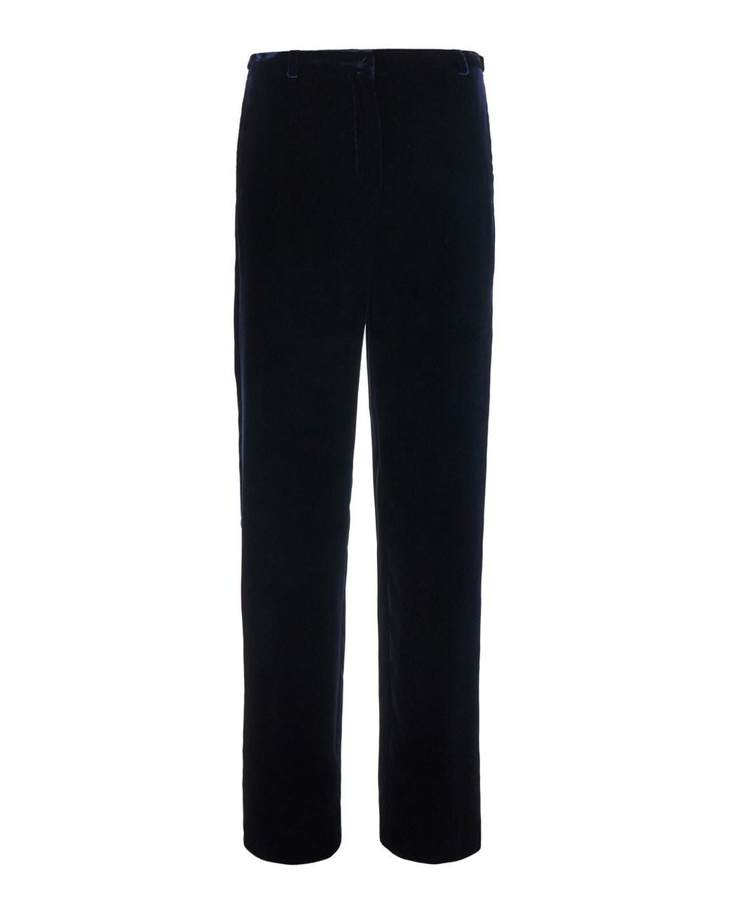 Emporio Armani Black Pants With Hidden Front Closure
