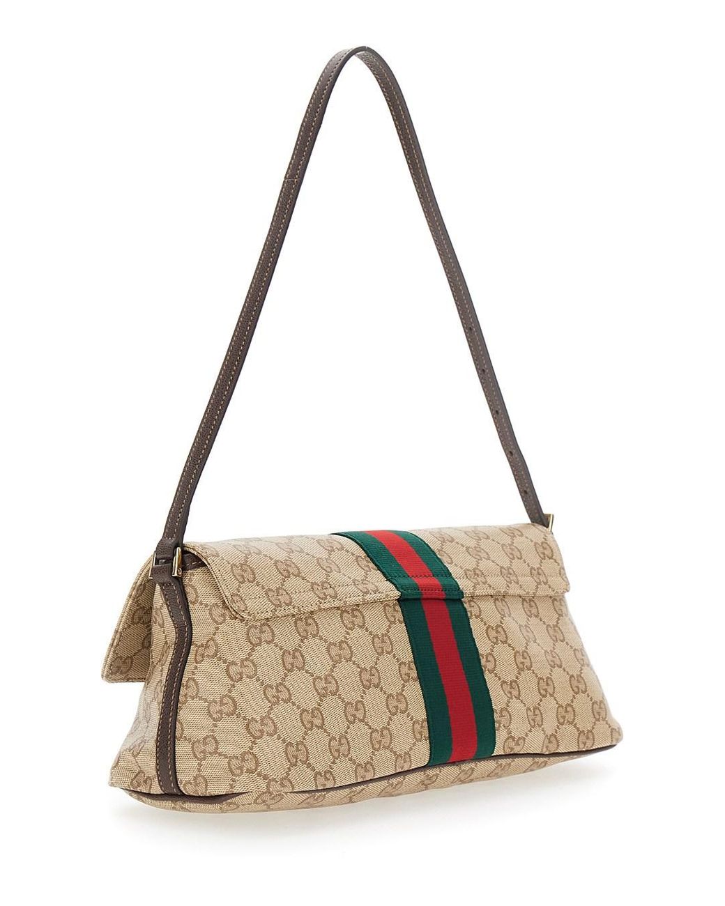 Gucci Metallic 'Madison' Medium Shoulder Bag With Web Stripe