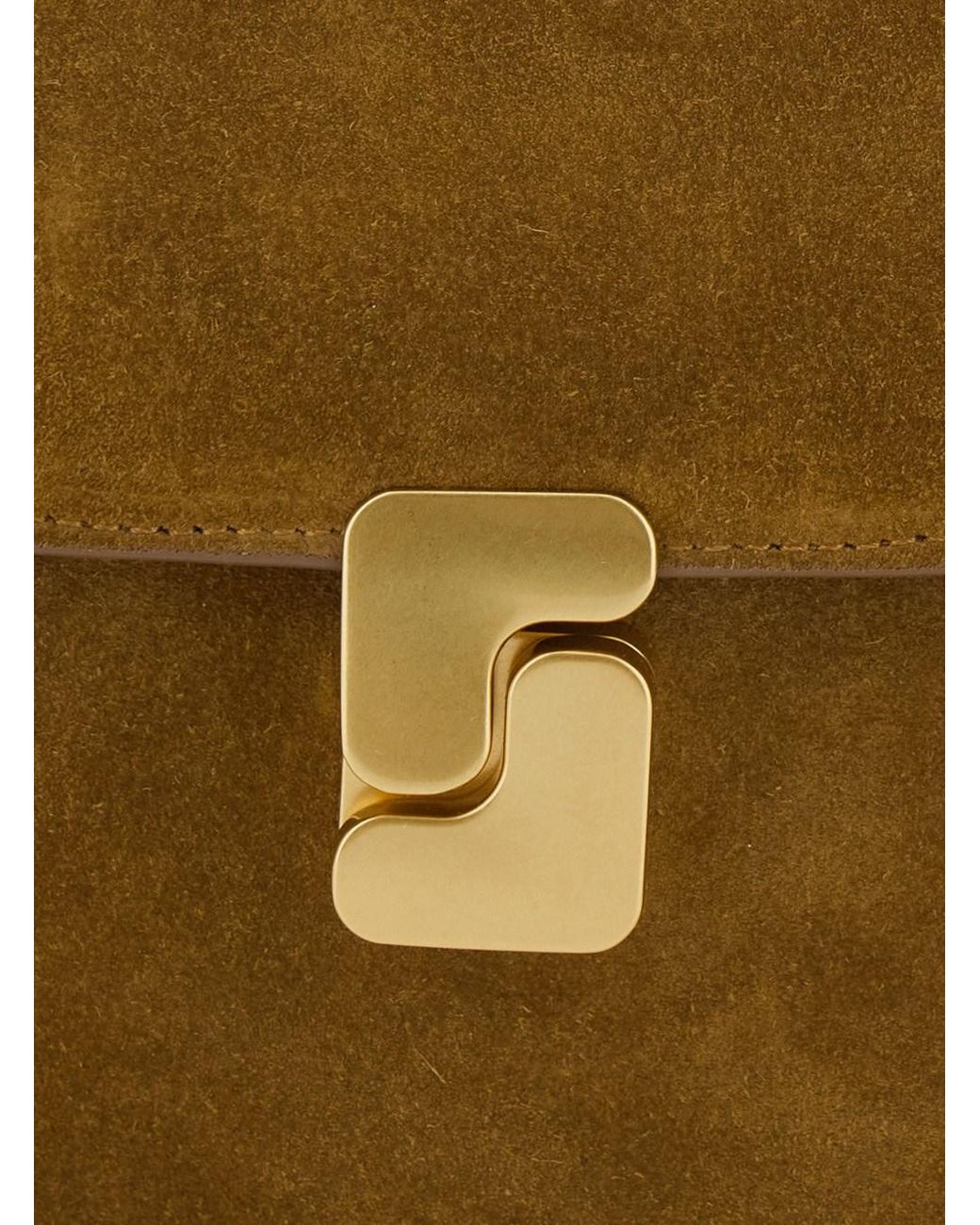 Soeur Green Shoulder Bag "Bellissima Mini" With Flap Closure