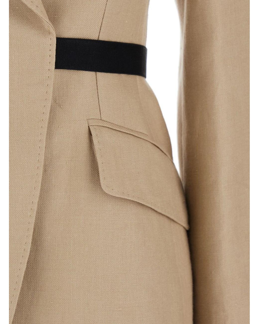 Max Mara Natural Linen Jacket Fionda Blazers