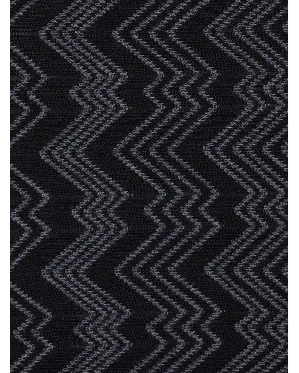 Missoni Black Poncho Wool Blend Viscose Coat