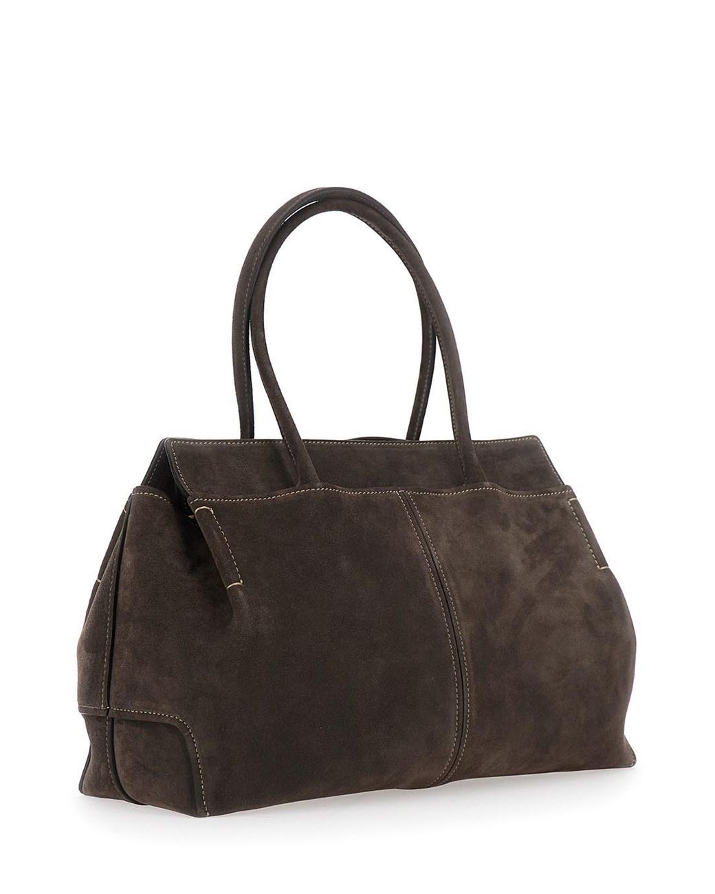 Tod's Black Shoulder Bag With Embossed Logo On The Front And Removable