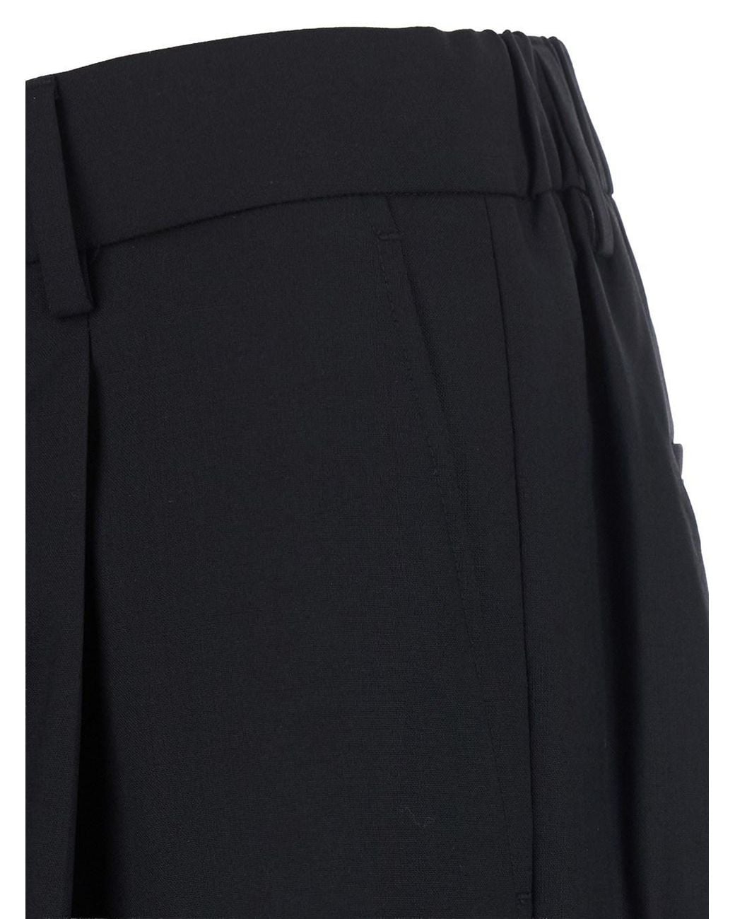 NN07 Blue Wide Leg Trousers With Pleats For for men