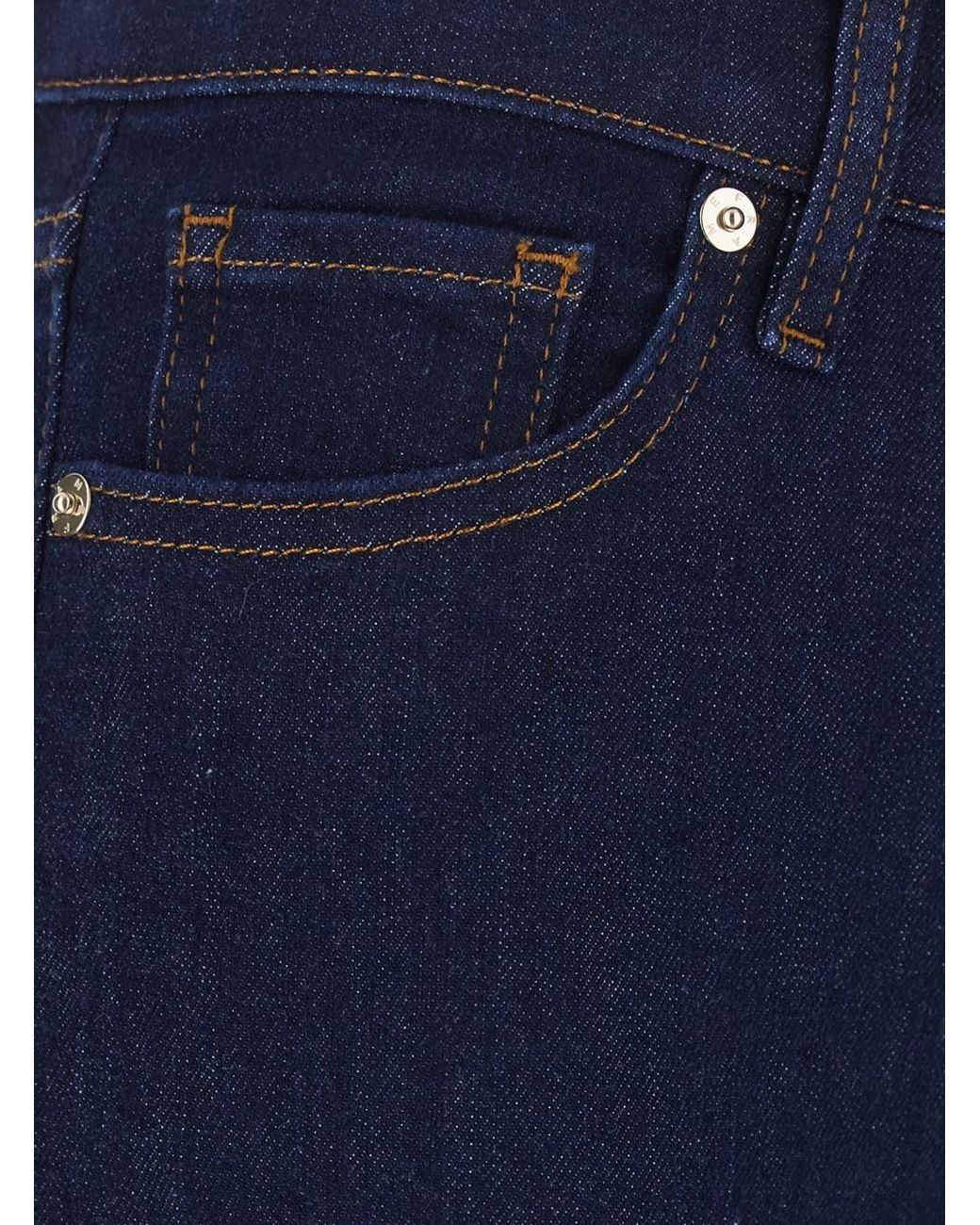 FRAME Blue 'The Rodeo' Jeans With Flare Cut