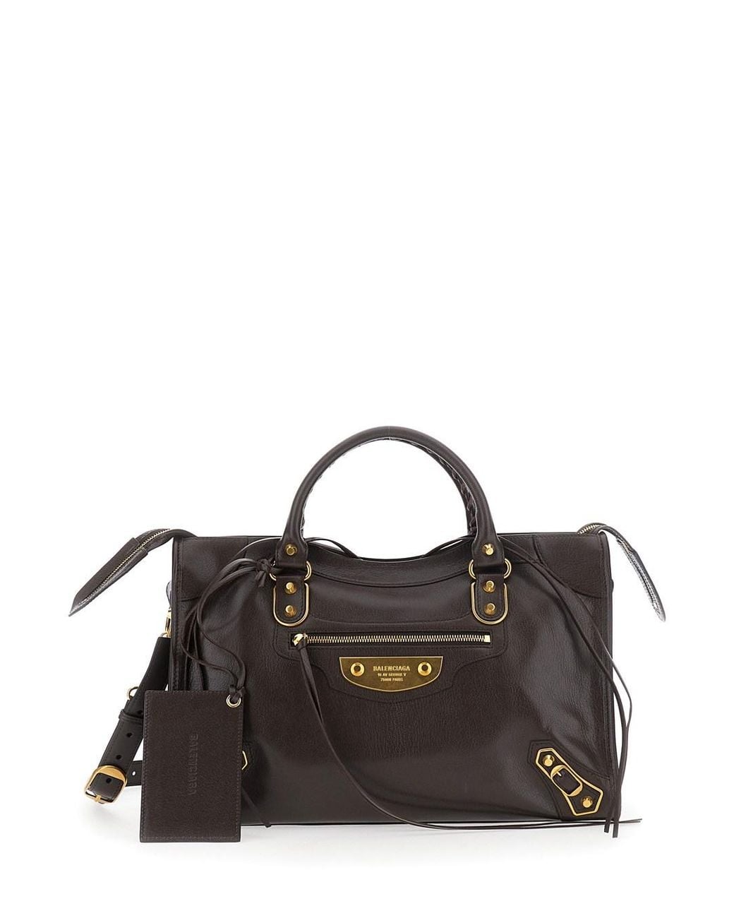 Balenciaga Black Le City Uptown' Handbag With Adjustable And Detacha