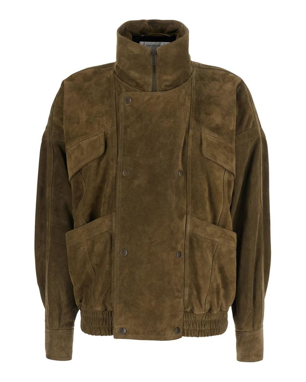 Saint Laurent Green Suede Blouson