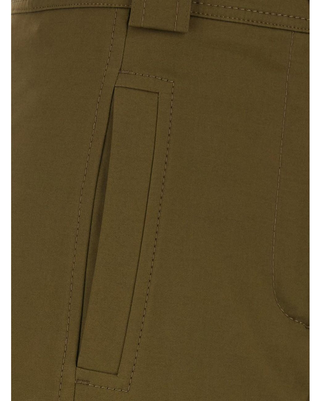 Max Mara Green Trousers Adorni Cotton