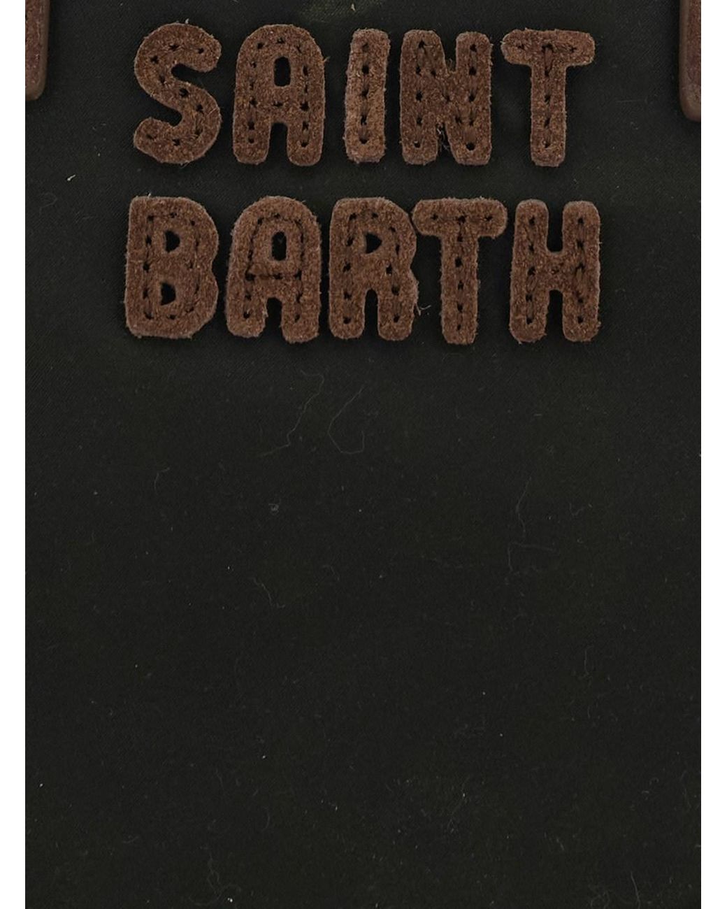 Mc2 Saint Barth Black City Bag Mini Wax Is A Tech Fabric Handba