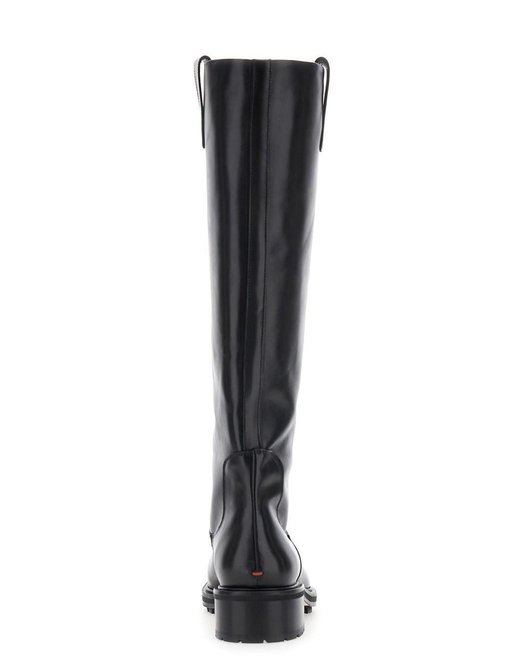 Aeyde Black Knee-High Boots Henry Leather Calf
