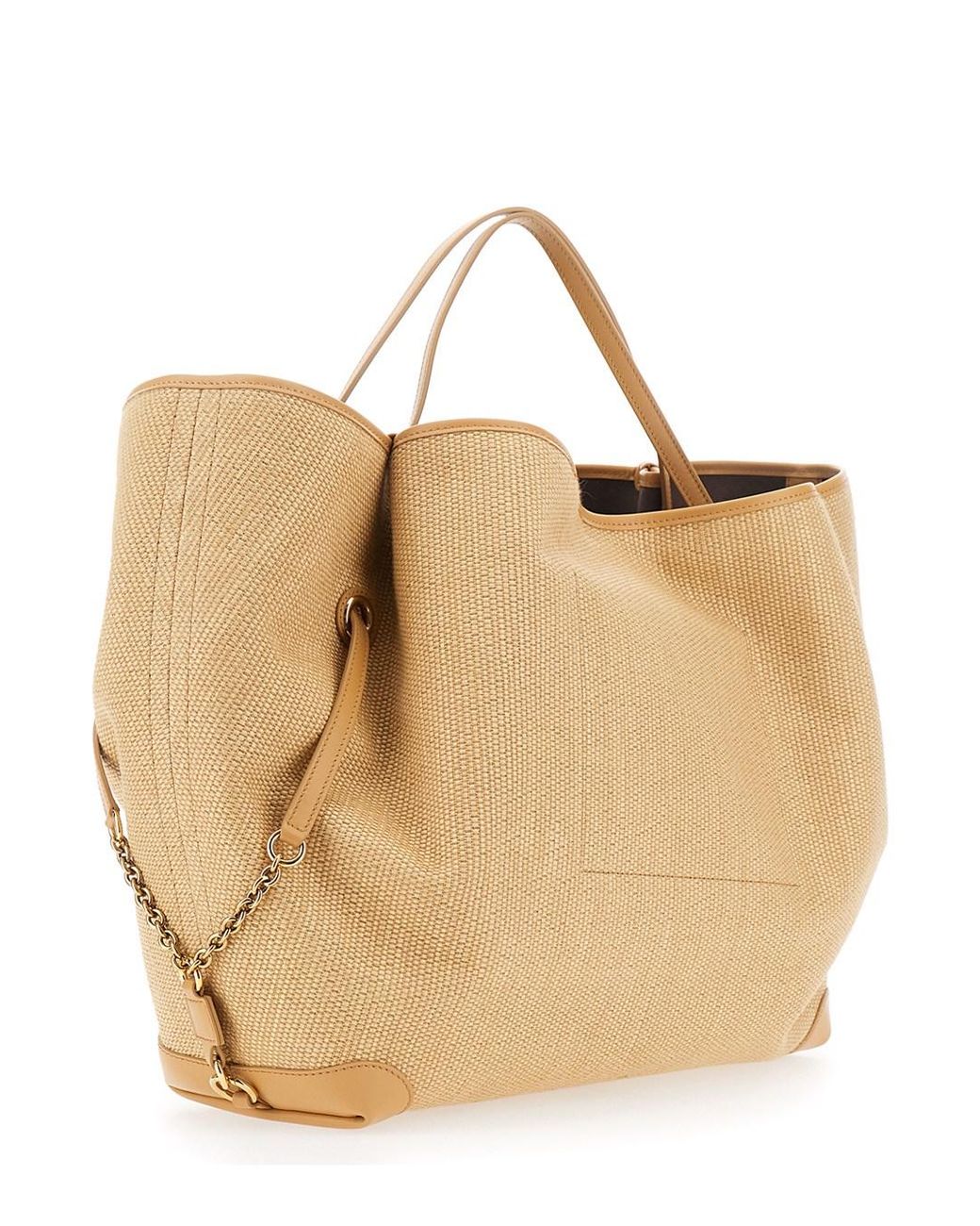 Chloé Natural Tote Bag Clover Fabric