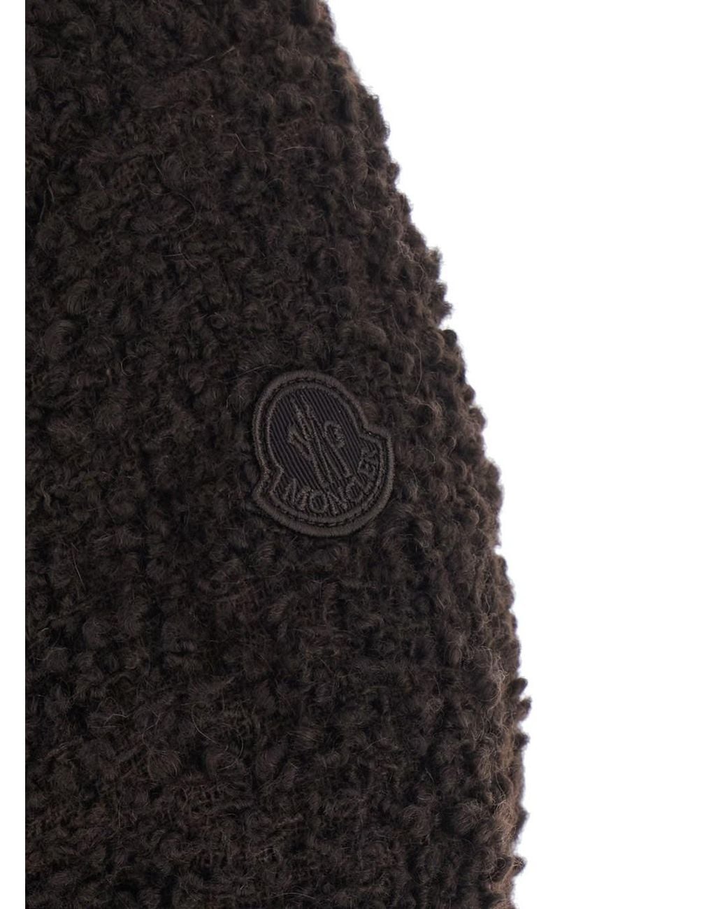 Moncler Black 'Cristalline' Down Jacket With Hood And Logo Patch On Sleeve