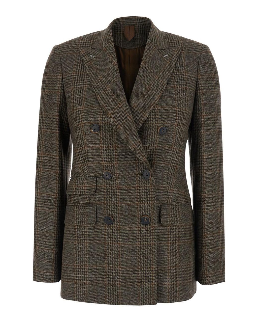 Max Mara Black Jacket Mxmdeserto Wool Blazers
