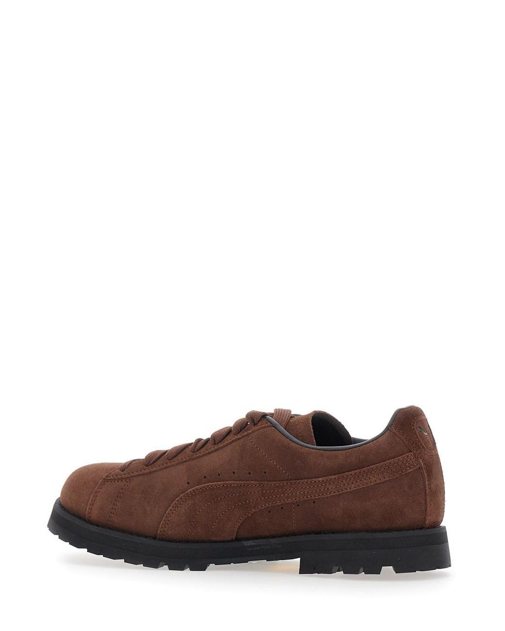 PUMA Brown Sneakers, Leather Leather/Rubber Trainers