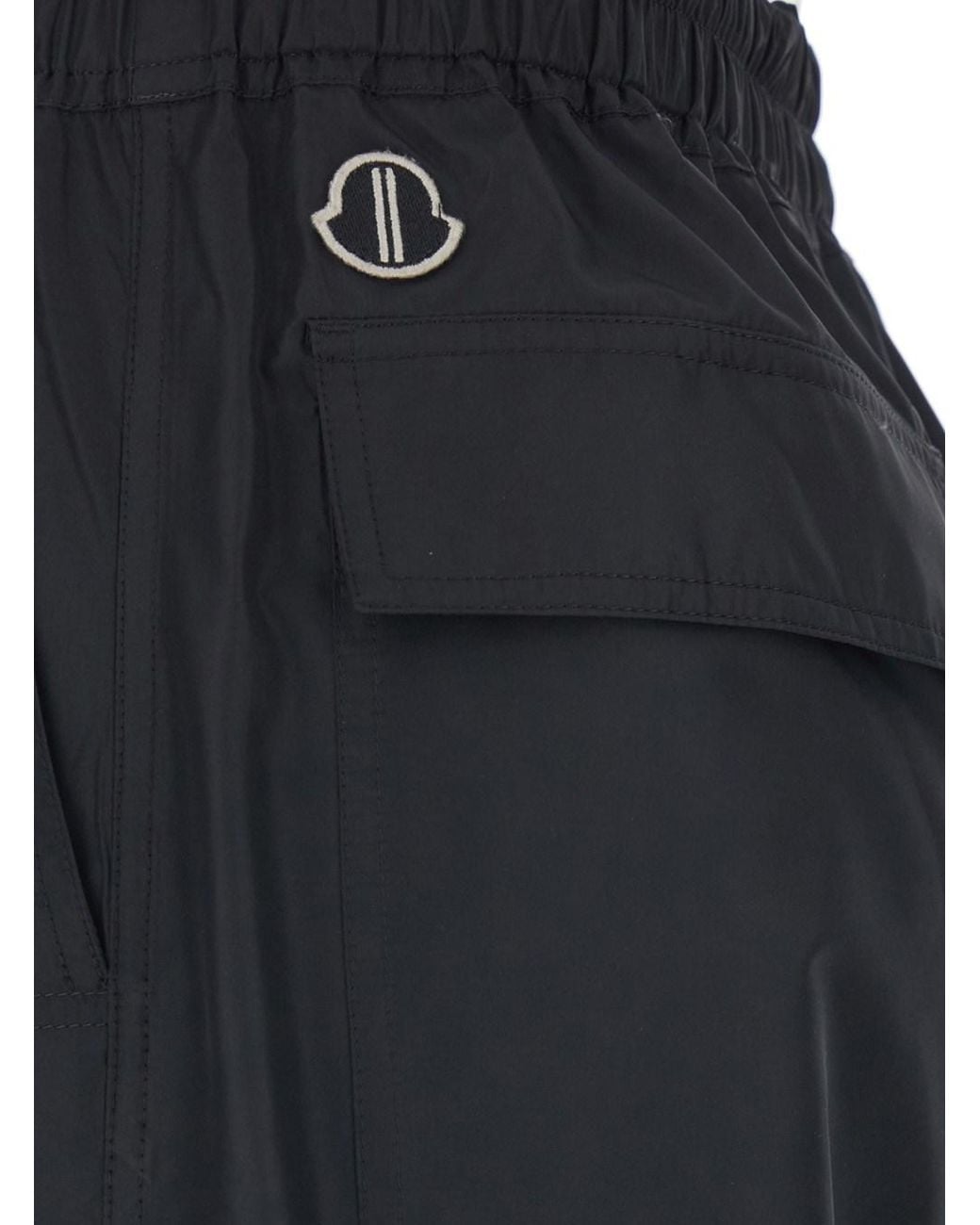 Rick Owens Blue Pants With Elastic Waist And