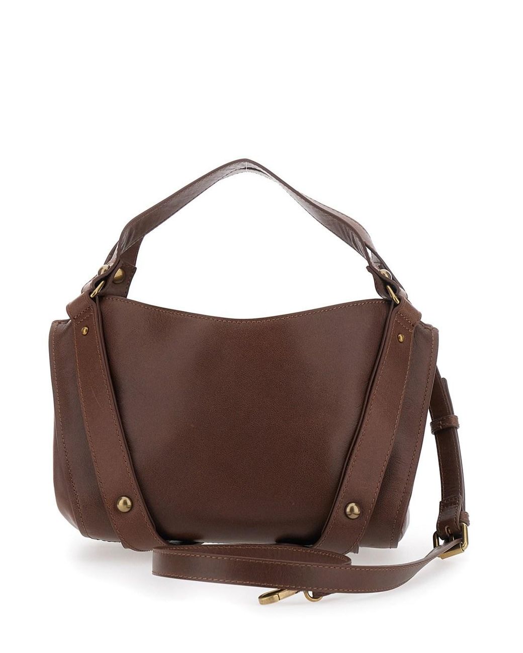 DIESEL Brown 'D-One' Shoulder Bag With Logo On The Front And Decorativ