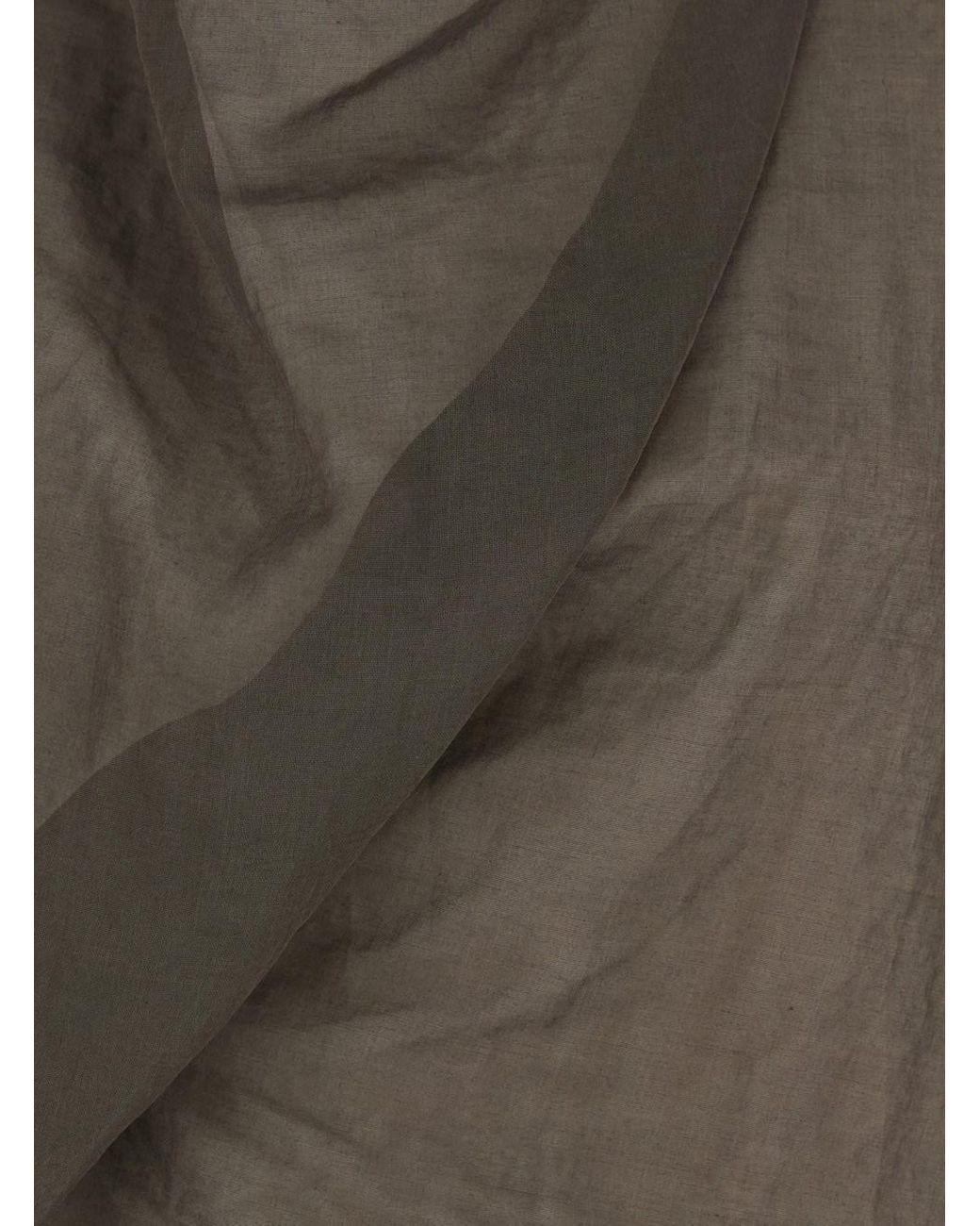 The Row Gray 'Inawa' Sleeveless Top With Layered And Semi Sheer Desig