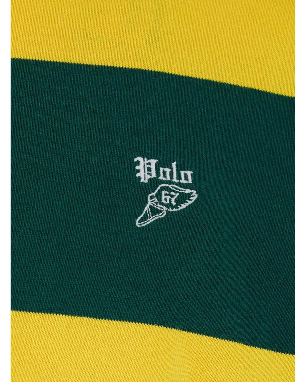 Polo Ralph Lauren Yellow Polo Shirt With Embroidered Logo for men