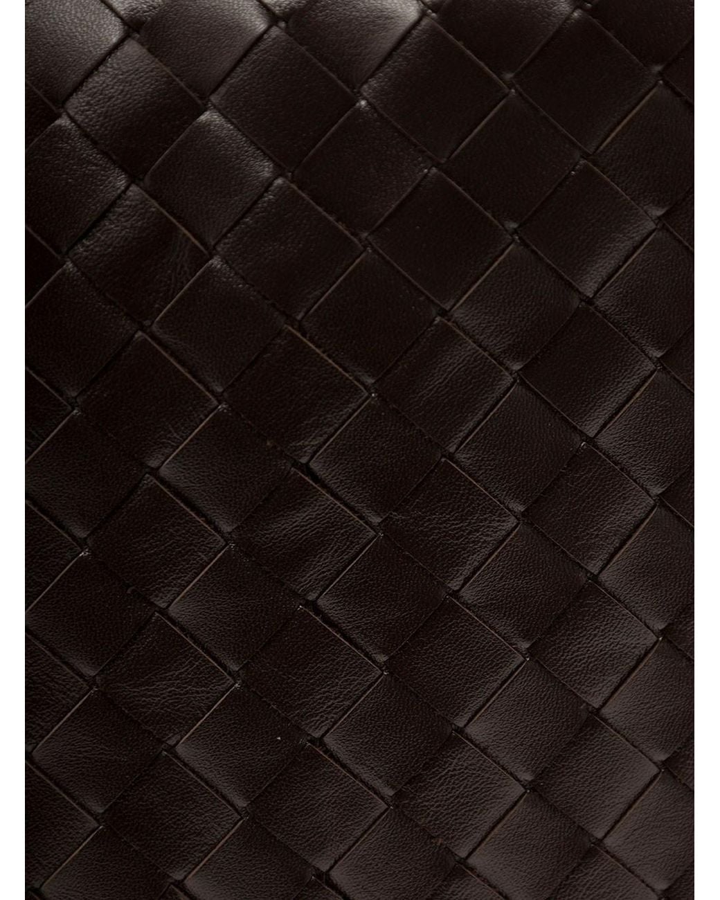 Bottega Veneta Black 'Hop Large' Shoulder Bag With Intreccio Motif