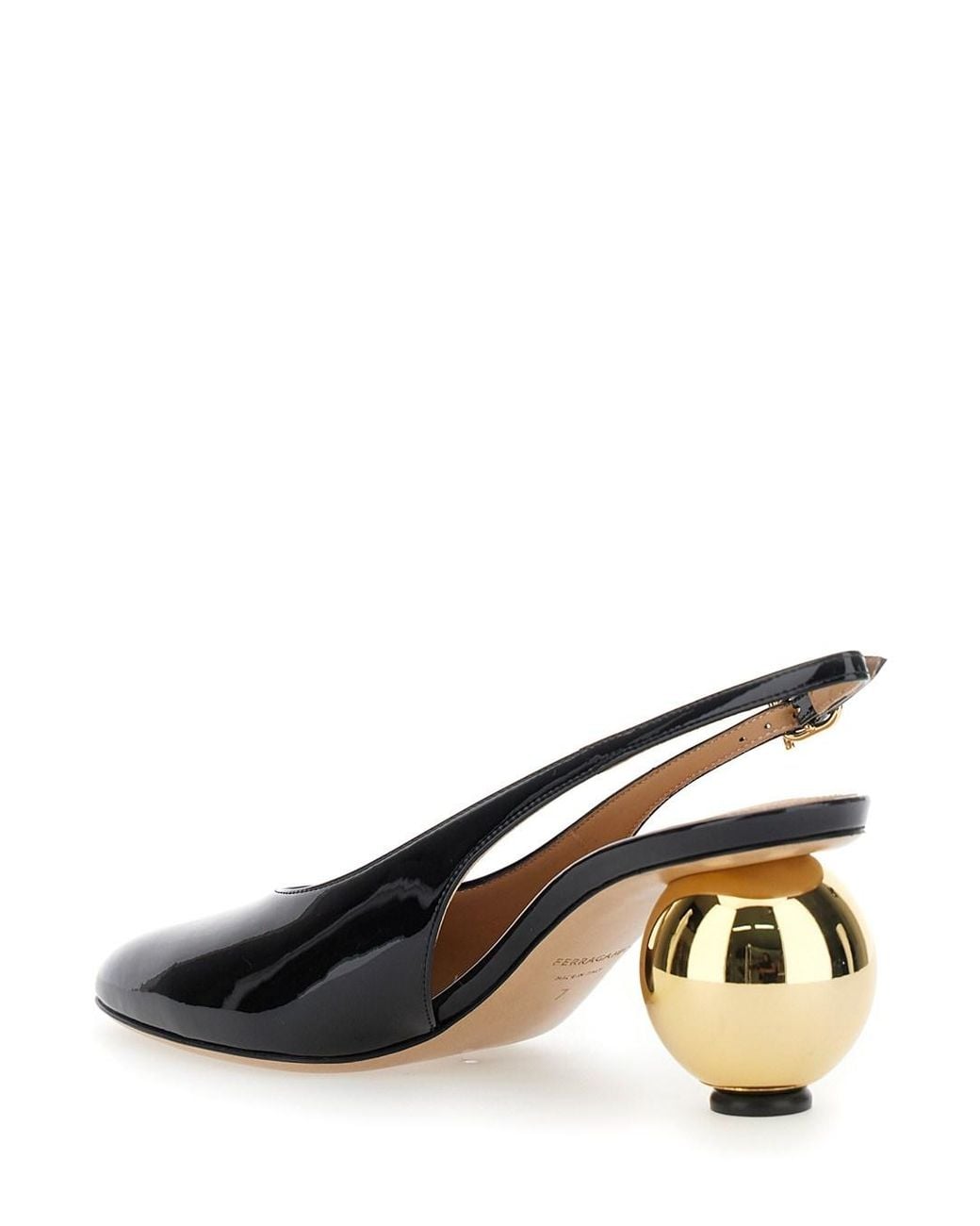 Ferragamo Multicolor 'Tessie' Slingback Pumps With Spherical Heel