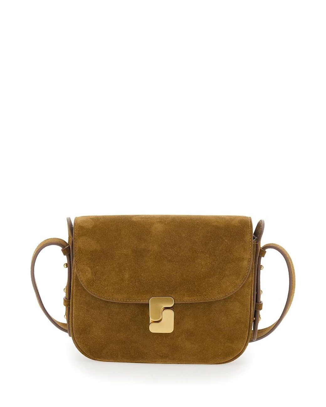 Soeur Green Shoulder Bag "Bellissima Mini" With Flap Closure