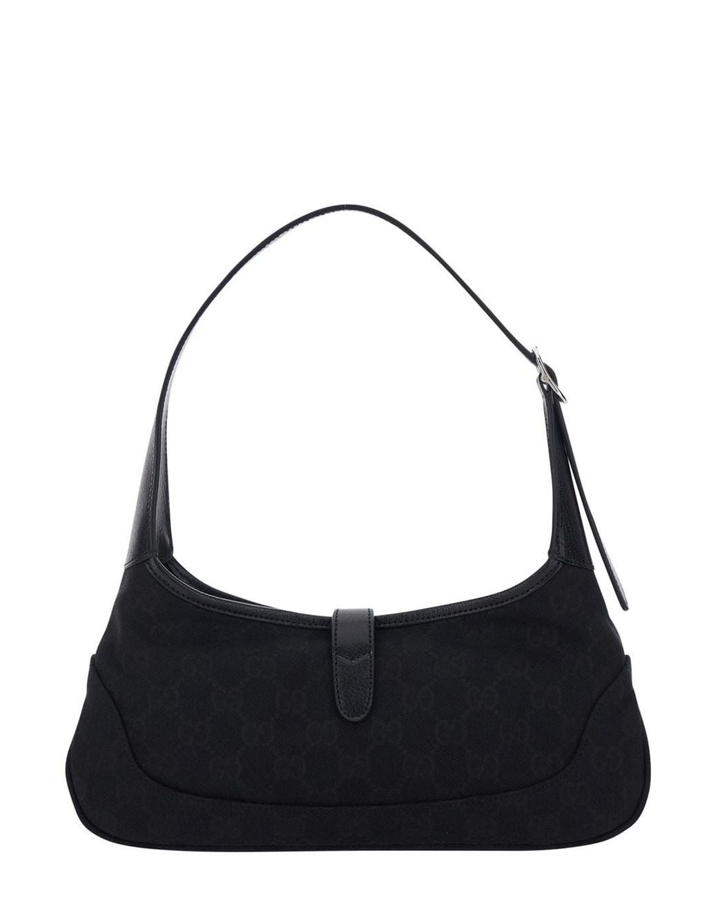 Gucci Black Shoulder Bag 'Jackie' With Strap And Front Closure