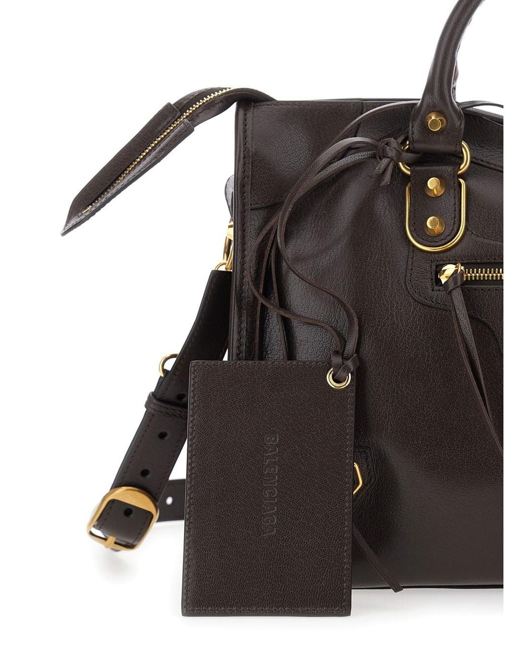 Balenciaga Black Le City Uptown' Handbag With Adjustable And Detacha
