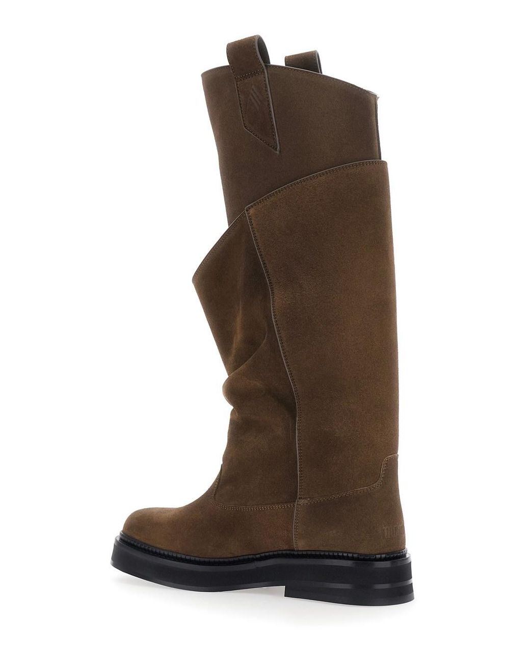 The Attico Brown Boots Robin Passeggiata Suede