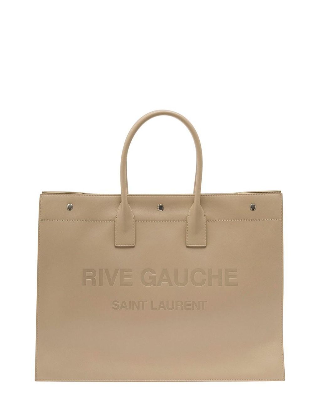 Saint Laurent Natural Rive Gauche Large Tote Bag for men