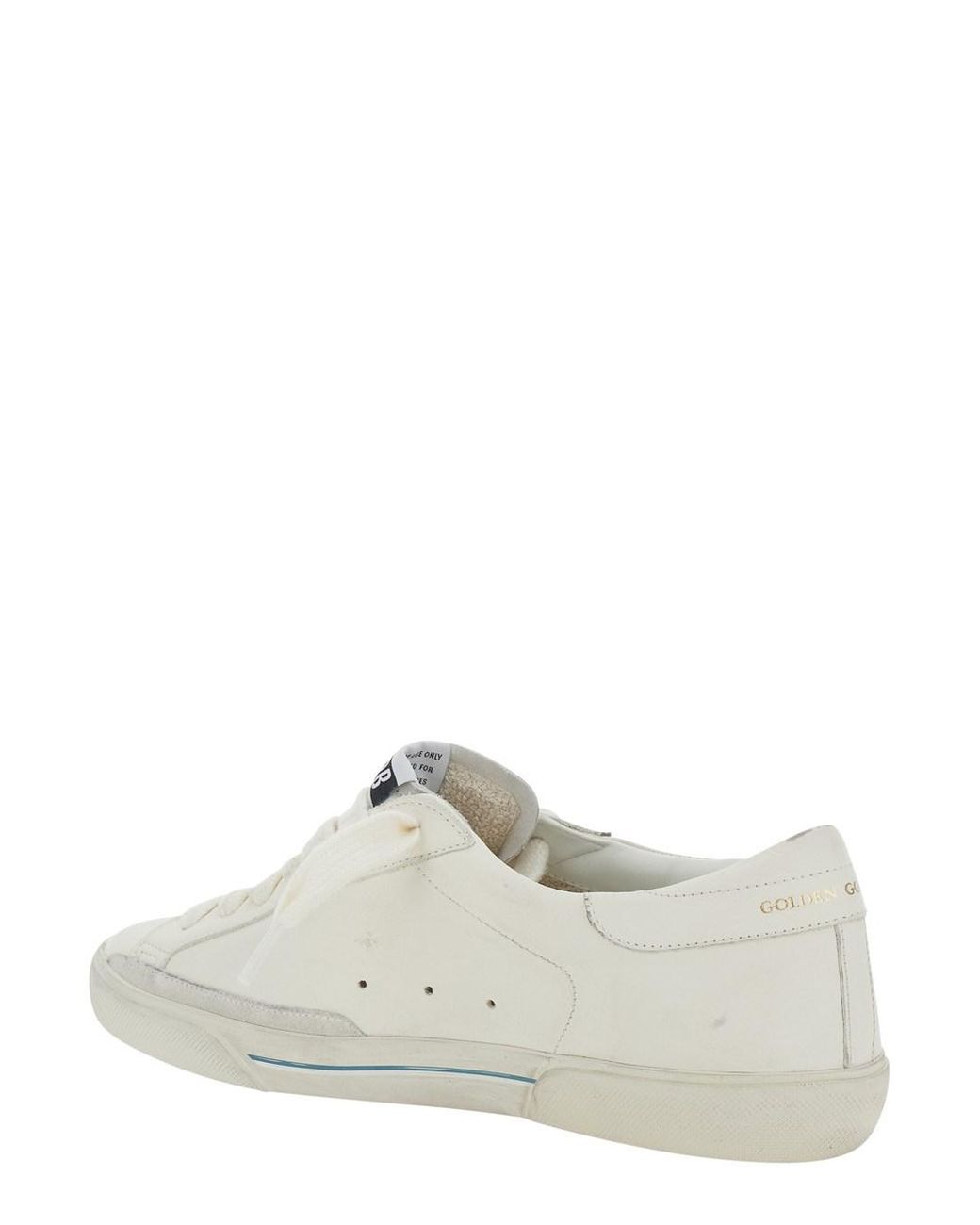 Golden Goose Deluxe Brand White Sneakers 'Superstar' With Leather Details for men