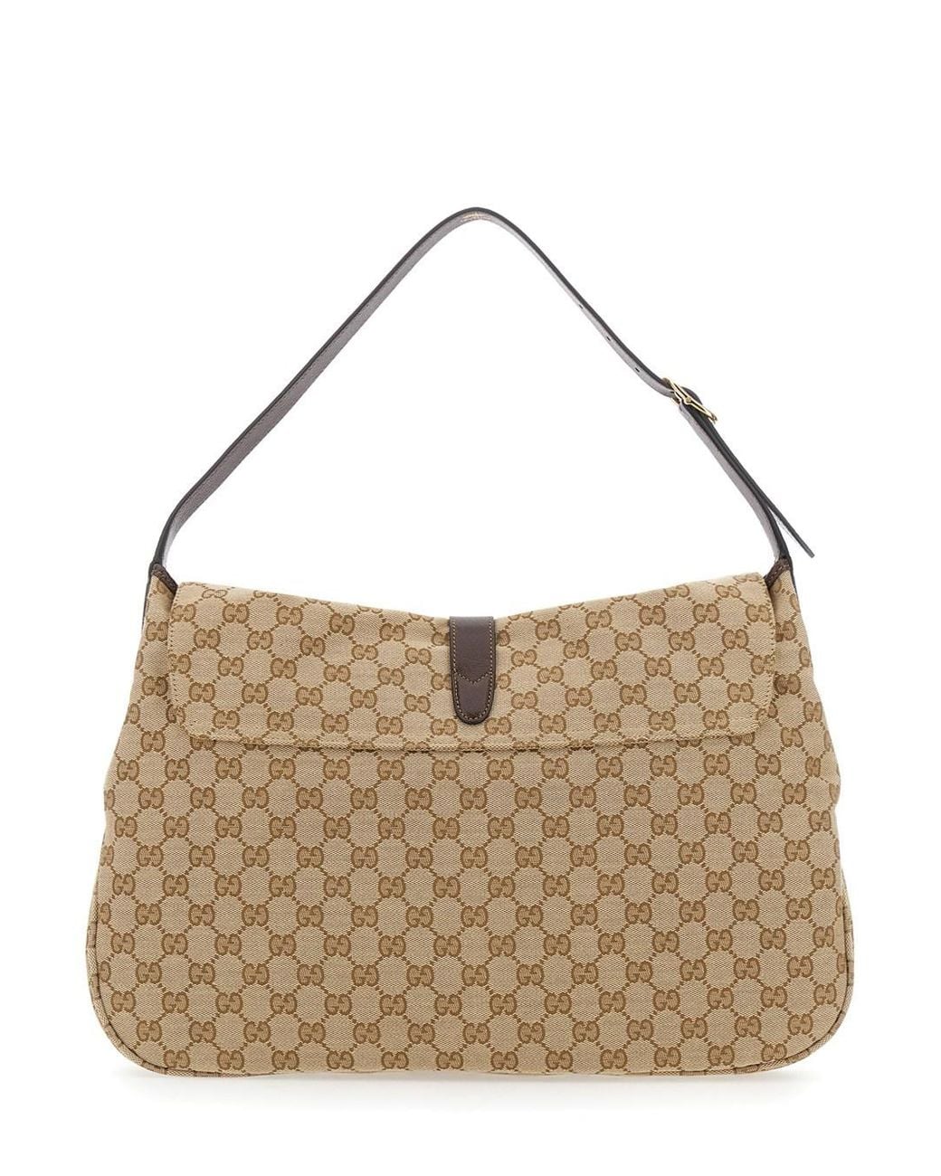 Gucci Natural 'Jackey Flap' Shoulder Bag With Adjustable Shoulder Strap for men