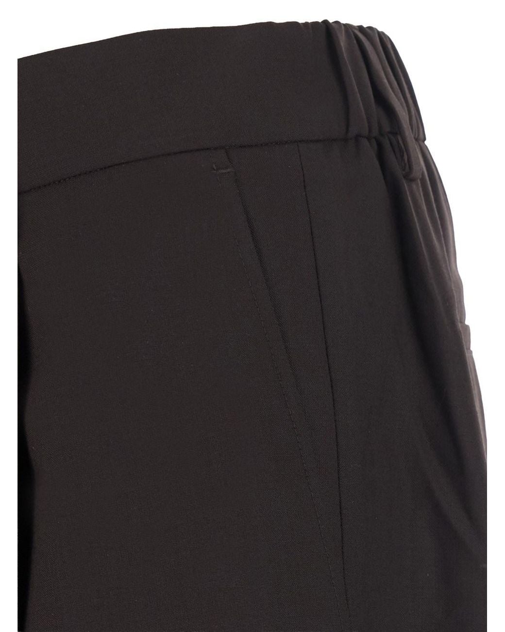 NN07 Black Kay Lana Una Pince Wide Leg Trousers for men