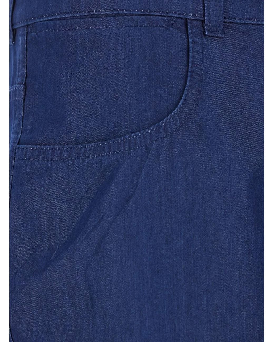 Givenchy Blue Bermuda Shorts With Logo Print On The Back for men