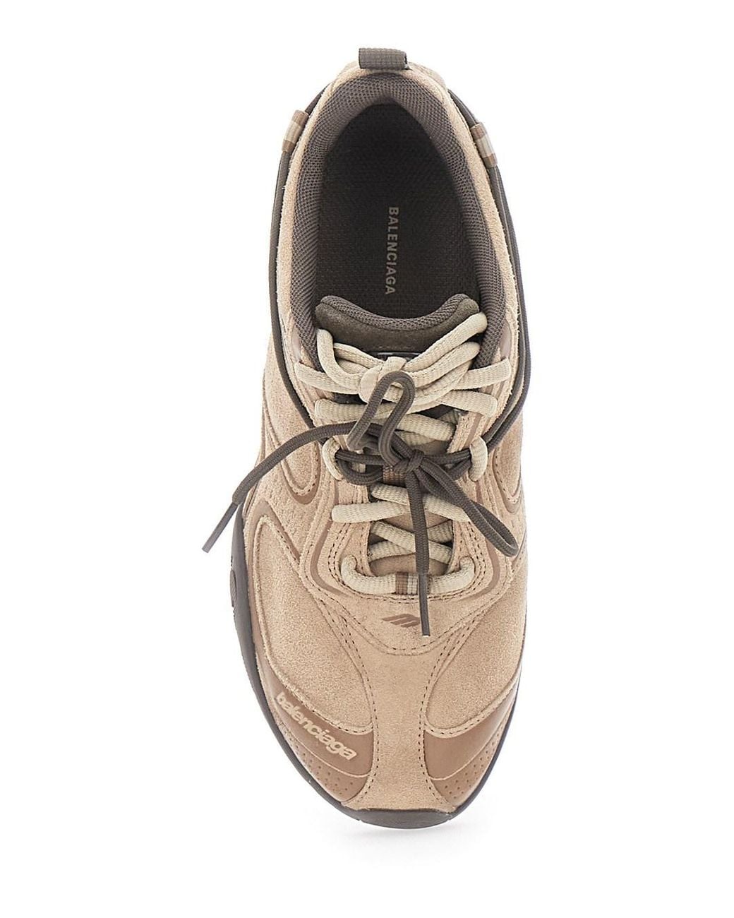 Balenciaga White 'Radar' Low Top Sneakers With Logo Patch On The Tongu
