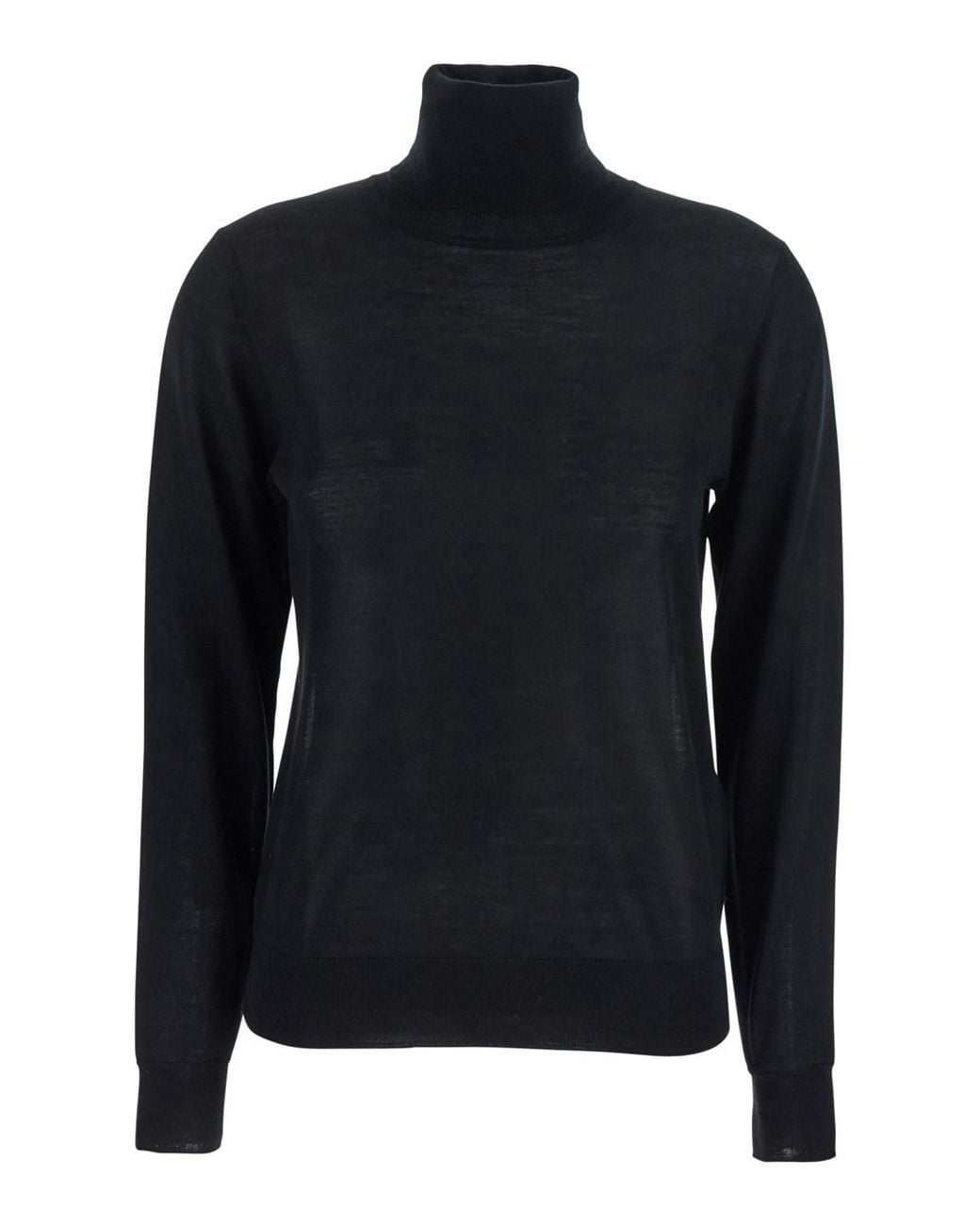 P.A.R.O.S.H. Black Solid Turtle Neck Sweater