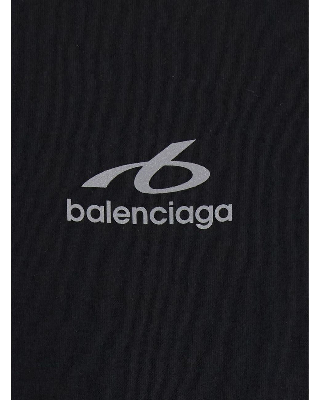 Balenciaga Black T-Shirt Crew Neck for men