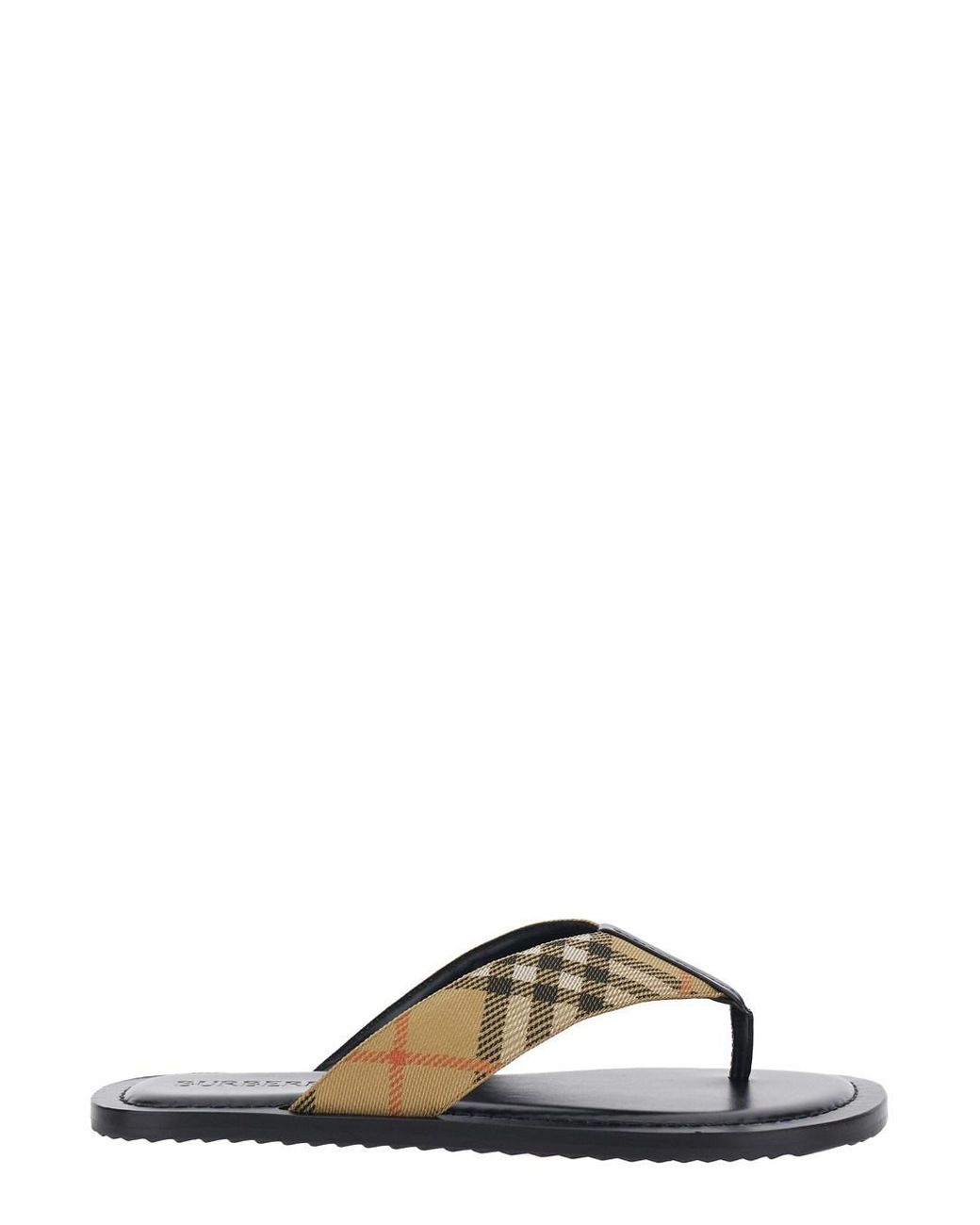 Burberry Natural Flip-Flops Tech Fabric Polyamide Shoe for men