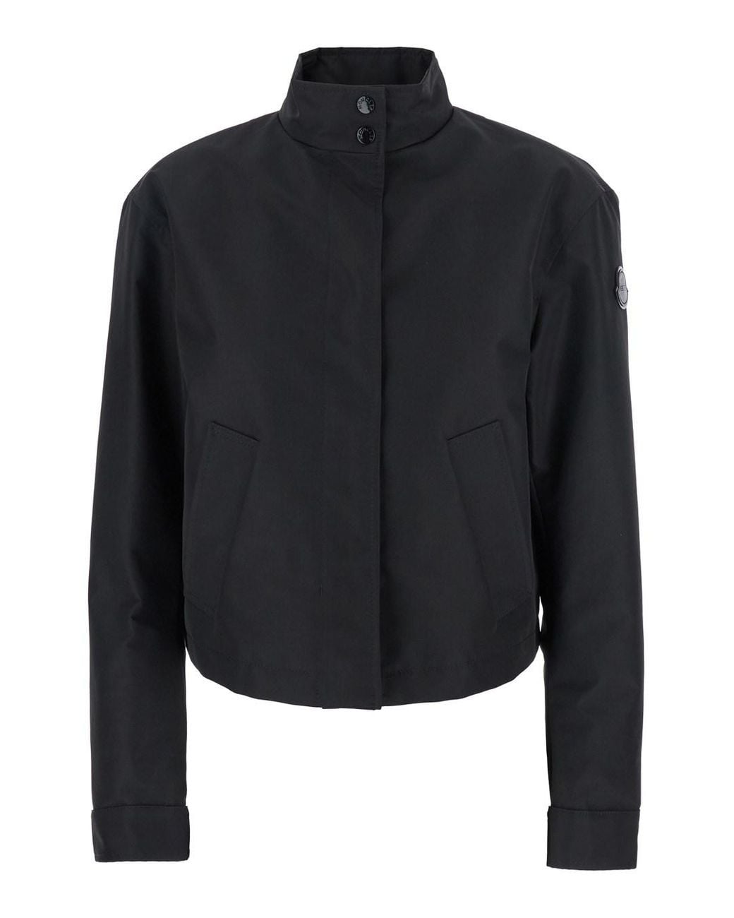 Piumino 'Krovanh' Con Collo Alto E Patch Logo Sulla di Moncler Genius in Blue