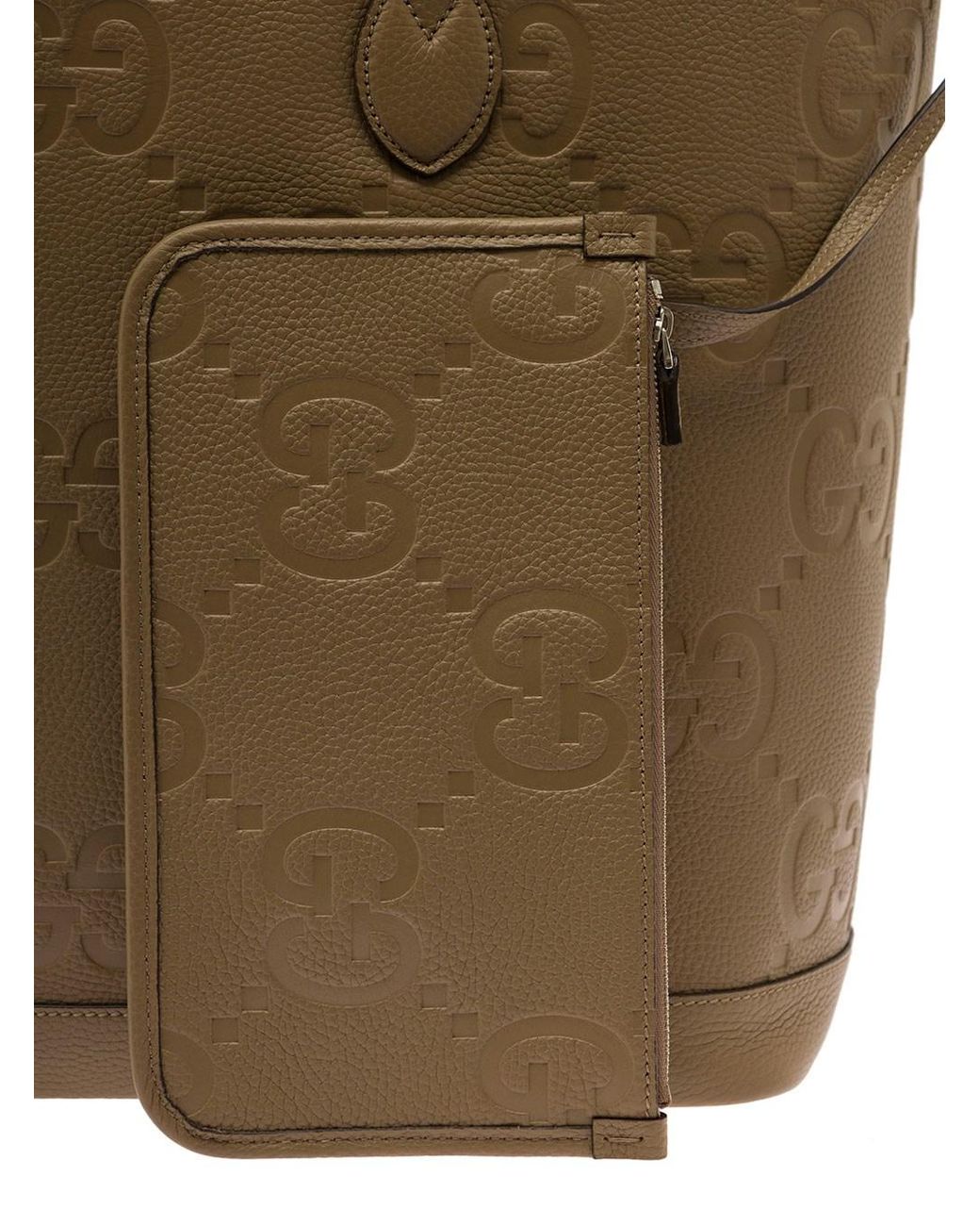 Gucci Brown 'Jumbo' Handbag With All-Over Logo for men